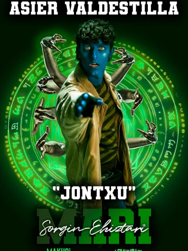 🎭Zuekin... Asier Valdestilla, edo Jontxu, edo berak nahi duena, unibertsoko aldaformarik urduriena (eta maitagarriena).
Mila modu posible ditu... baina normalean nerabe batenarekin geratzen da, misioak hala eskatzen duelako.
Mariren lagunik onena eta orain bere aliaturik leialena… beti amu bezala bidali eta  bekainetaraino dardarka egon arren.😰
Ez du institutuan ikasten, baina horrek ez dio eragozten alde guztietatik asmo sortzaile eta baldar xarmangarriekin agertzea. Isiltasunik ez duena bihotzez konpentsatzen du.
.
🎭 Con ustedes… Asier Valdestilla, o Jontxu, o lo que él quiera, el cambiaformas más nervioso (y adorable) del universo.
Tiene mil formas posibles… pero normalmente se queda con la de un adolescente porque, bueno, la misión lo requiere.
El mejor amigo de Mari y ahora su aliado más fiel… aunque lo manden de cebo y le tiemblen hasta las cejas. 😰
No estudia en el instituto, pero eso no le impide aparecer por todos lados con planes creativos y torpezas encantadoras. Lo que le falta de sigilo, lo compensa con corazón.
.
#mari #marisorginehiztari #makusi #eitb #jontxu #sorginak #euskara #euskalherria #euskalmitologia